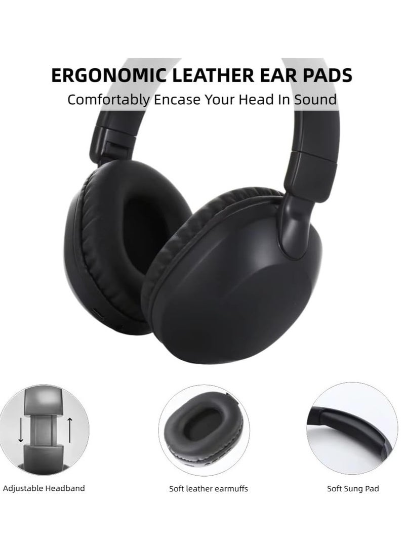 SODO Headset SD-1102 Wireless Stereo Over Ear Headphones With Microphone Black - Image 3